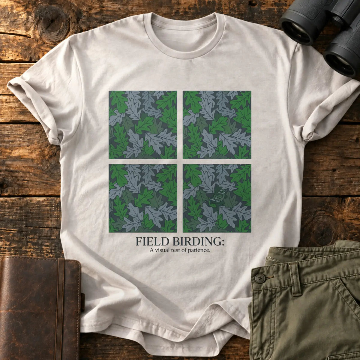 Visual Test of Patience Tee — Ice Grey