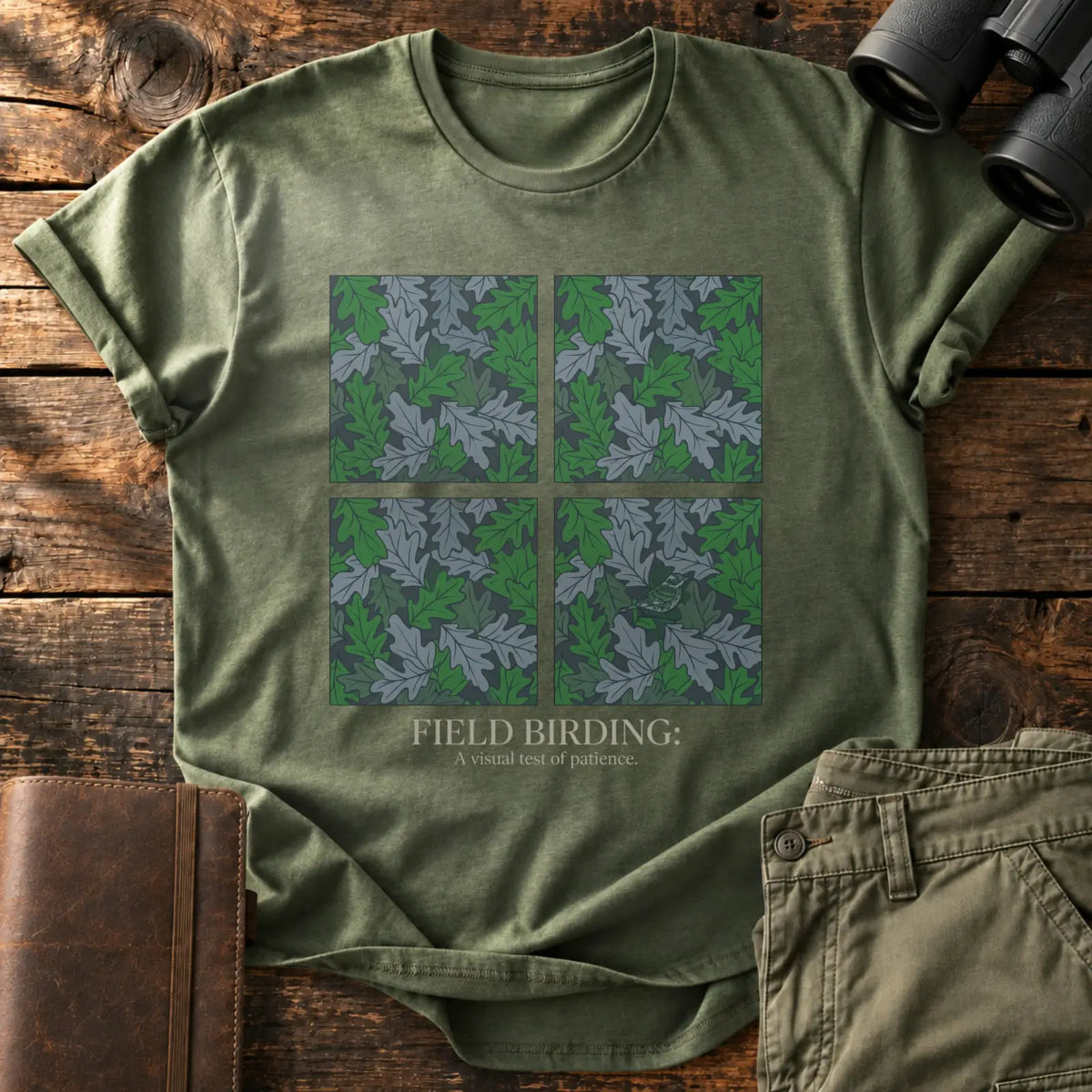 Visual Test of Patience Tee — Military Green